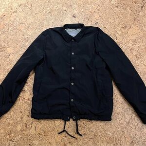 Men's Classic Black Windbreaker